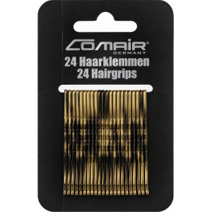 BLACK & GOLD BOBBY PINS 59 MM (HAVANA)