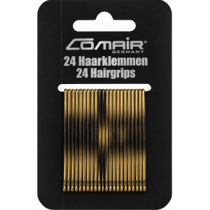 BLACK & GOLD BOBBY PINS 59 MM (HAVANA)